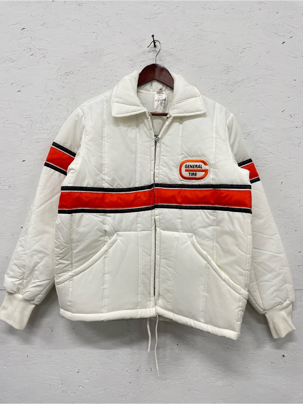 Vintage 70s Avon Sportswear General Tire Racing Puffer Jacket Made In Canada, L